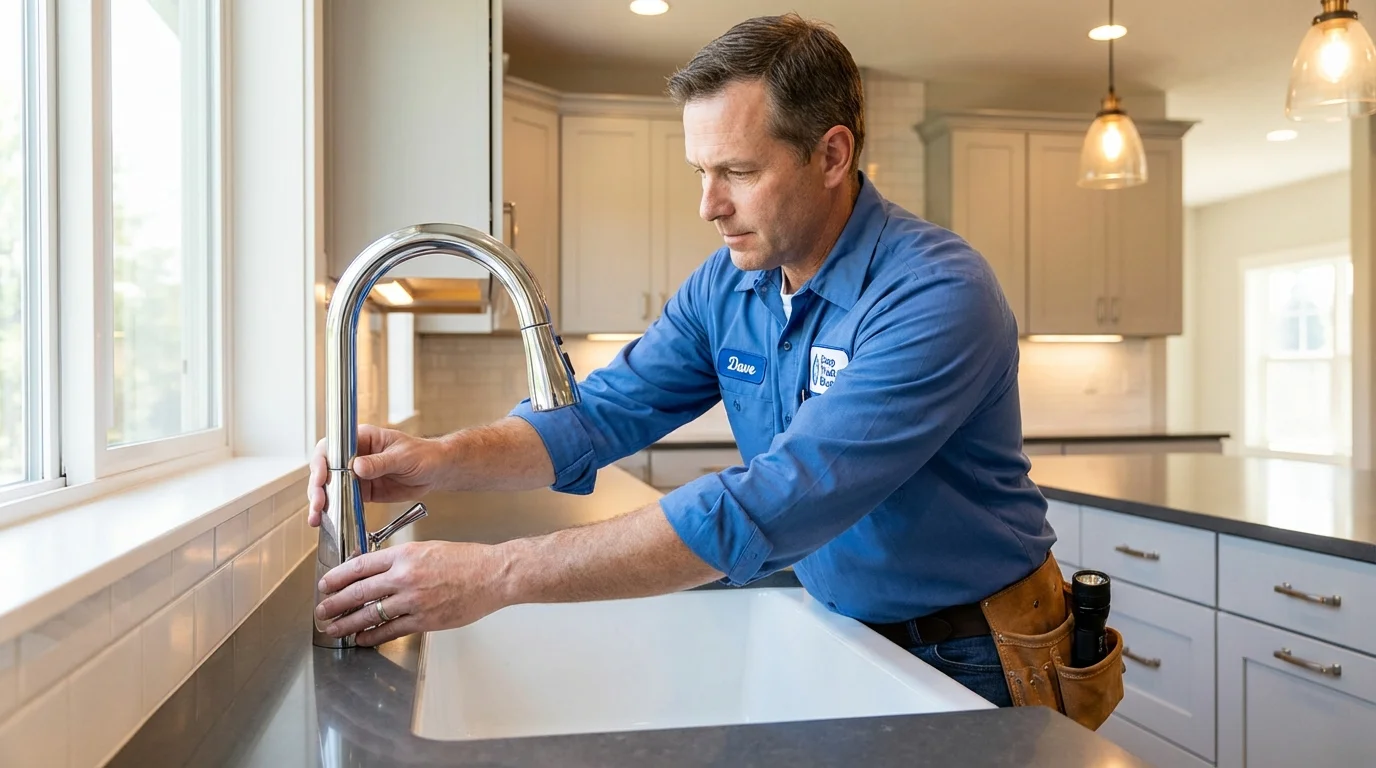 Kitchen faucet installation by Johns Plumbing LLC in Dove Creek